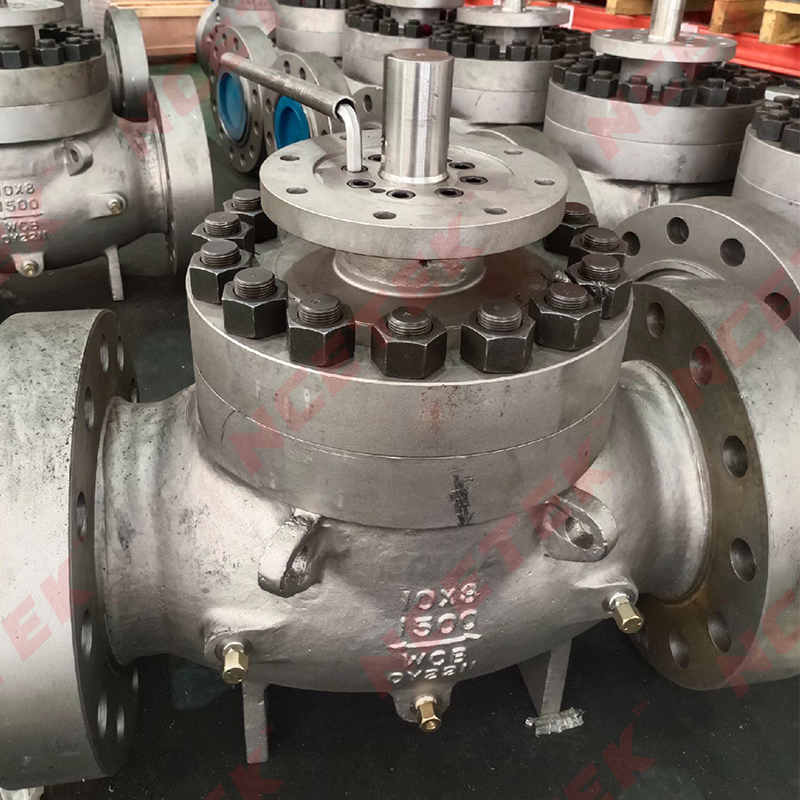 NCETEK Top Entry Trunnion Ball Valve For Pipeline Service