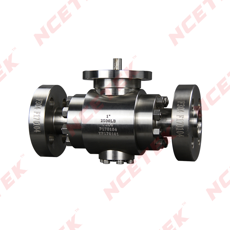 API Top Entry Ball Valve NCETEK Fire Safe Structure
